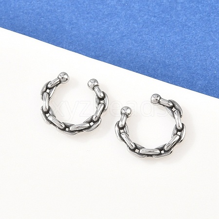 316 Stainless Steel Hoop Nose Rings AJEW-C044-05C-AS-1