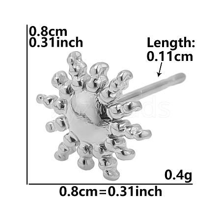 Sun Stainless Steel Stud Earrings for Women VJ0949-7-1