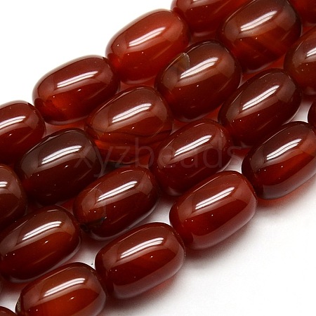 Natural Carnelian Column Beads Strands G-P063-67-1