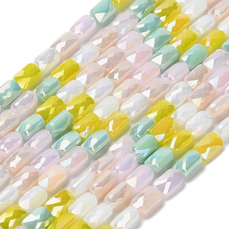 Electroplate Glass Beads Strands EGLA-P065-02A-02-1