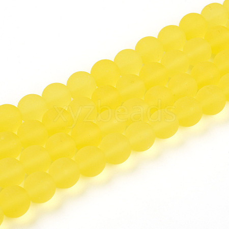 Transparent Glass Beads Strands GLAA-T032-T10mm-MD12-1