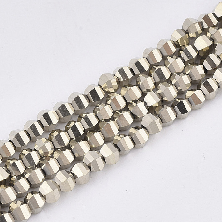 Electroplate Glass Beads Strands EGLA-S176-07B-E03-1