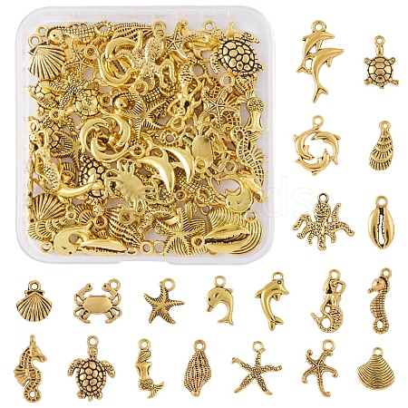 Tibetan Style Alloy Pendants FIND-FS0003-95AG-1