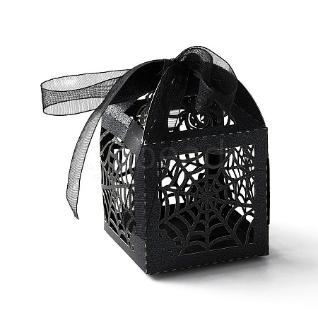 Rectangle Folding Hollow Paper Candy Boxes CBOX-WH0003-31D-1
