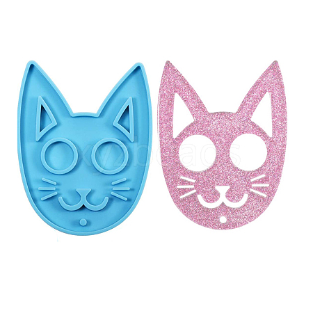 Cat Shape Food Grade DIY Silicone Pendant Molds SIL-CJC0001-03-1