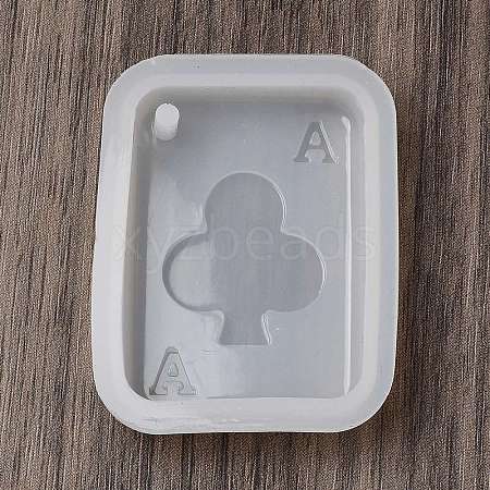 Playing Card Theme DIY Pendant Silicone Molds DIY-G109-03D-1