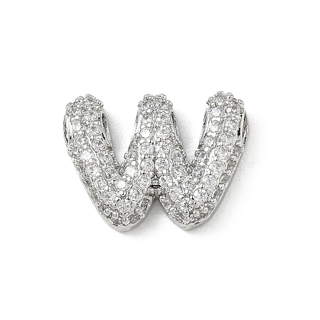 Brass Micro Pave Cubic Zirconia Pendants KK-A300-02P-W-1