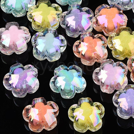 AB Color Transparent Acrylic Beads PACR-S221-009-1