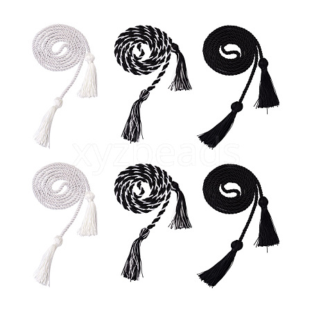 6Pcs 3 Style Polyester Tassel Big Pendant Decorations FIND-TA0001-51-1