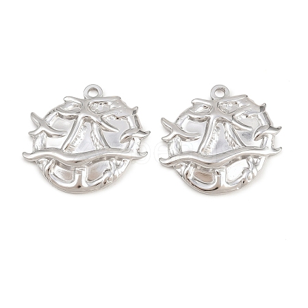 304 Stainless Steel Pendants STAS-K309-03D-P-1