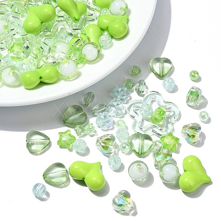 120Pcs 12 Styles Mixed Styles Acrylic Beads MACR-YW0003-05E-1