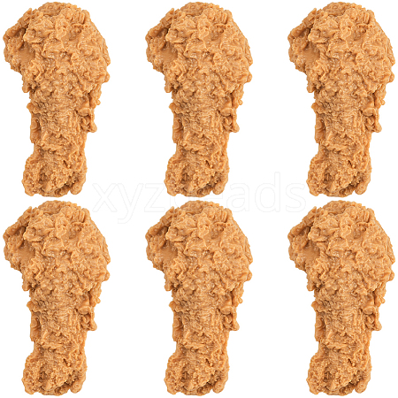 6Pcs Artificial Plastic Fried Chicken Leg Model DJEW-SC0001-17A-1