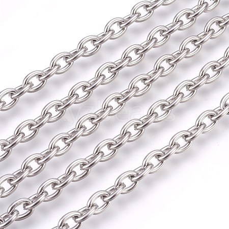 Tarnish Resistant 304 Stainless Steel Cable Chains CHS-L017-09C-1