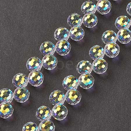 Transparent Glass Beads Strands GLAA-G096-01D-1