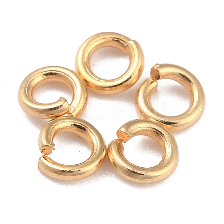 Rack Plating Brass Jump Rings X-KK-O139-18D-G-1