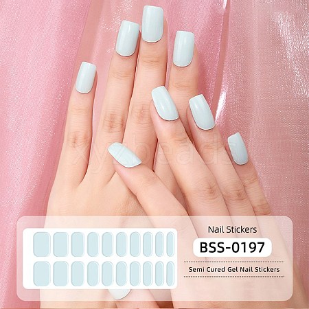 Nail Art Full Cover Nail Stickers MRMJ-YWC0001-BSS-0197-1