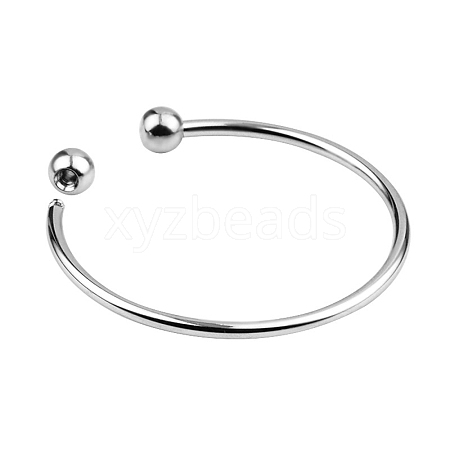 Brass European Style Bangle Making BJEW-WH0022-09P-1