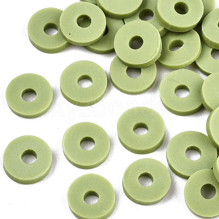 Handmade Polymer Clay Beads X-CLAY-Q251-6.0mm-49-1