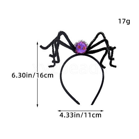 Halloween Spider Cloth Hair Bands PW-WG06D18-02-1