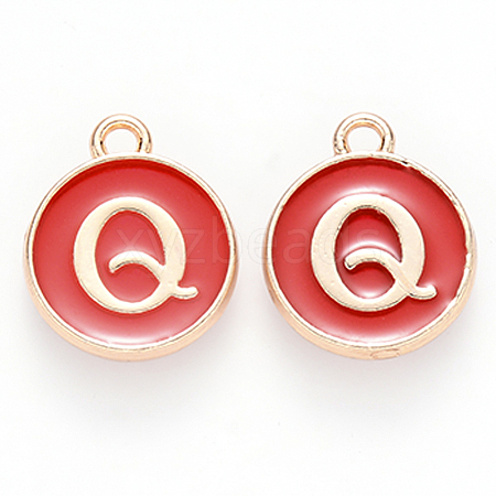 Golden Plated Alloy Enamel Charms LS-ENAM-S118-03Q-1