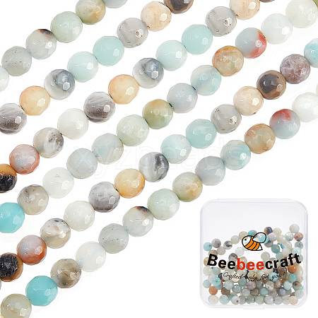 Beebeecraft 2 Strands Natural Flower Amazonite Beads Strands G-BBC0001-40-1