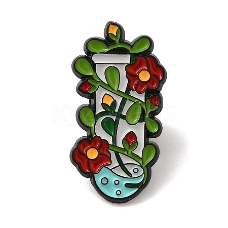 Flower Enamel Pins JEWB-K022-03C-EB-1