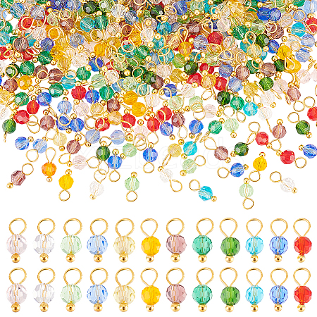   20 Sets Glass Pendants GLAA-PH0002-50-1