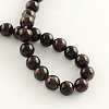 Natural Garnet Gemstone Bead Strands G-R263-10mm-2