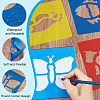 CRASPIRE 4 Sets 4 Styles Animal Theme PP Plastic Hollow Out Drawing Painting Stencils Templates DIY-CP0010-52A-3