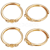 Beebeecraft 4Pcs Brass Adjustable Finger Ring Settings FIND-BBC0002-75-1