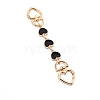 Light Gold Zinc Alloy Hanger Clasps FIND-WH0066-36A-1
