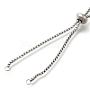 Adjustable 304 Stainless Steel Slider Bracelet/Bolo Bracelets Making STAS-I153-03P-01-2