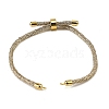 Adjustable Round Polyester Braided Cord Bracelet Making FIND-G117-01G-01-1