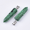 Synthetic Malachite Point Pendants G-R220-34L-2