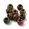 Natural Unakite European Beads G-B130-01-1