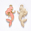 Alloy Enamel Pendants ENAM-N054-021B-2