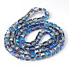 Electorplated Glass Beads X-EGLA-E006-1N-2