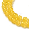 Baking Painted Imitation Jade Glass Round Bead Strands X-DGLA-Q021-8mm-30-4