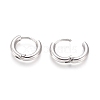 Tarnish Resistant Small Huggie Hoop Earrings for Girl Women X-EJEW-F111B-13mm-PA-3