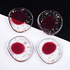 Transparent Resin Cabochons CRES-S362-013B-01-1