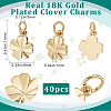 Beebeecraft 40Pcs Brass Charms KK-BBC0008-55-2