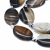 Natural Banded Agate/Striped Agate Beads Strands G-I245-58C-4