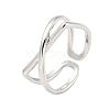 Brass Open Cuff Ring RJEW-M175-01P-1