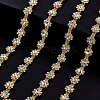 2Yards Alloy Glass Rhinestone Cup Chains DIY-GA0009-07-6