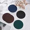 CHGCRAFT 8Pcs 4 Colors Imitation Leather Cup Mats AJEW-CA0001-43A-4