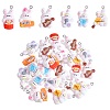 30Pcs 6 Styles Music Theme Opaque Resin Pendants RESI-SZ0001-89-1