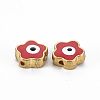 Rack Plating Alloy Enamel Beads ENAM-S122-044B-01-RS-2