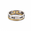 Non-Tarnish Men's 201 Stainless Steel Infinity Finger Rings RJEW-N029-084-2