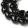 Natural Black Tourmaline Beads Strands G-H005-C12-01-4