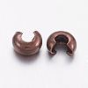 Brass Crimp Beads Covers X-KK-H289-NFR-NF-2